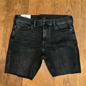 H&M Black Denim shorts W34